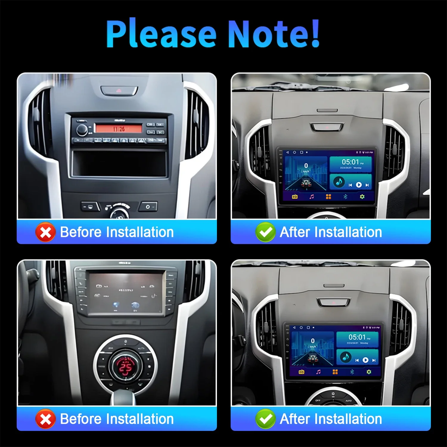 راديو سيارة أندرويد 14 لسيارة شيفروليه تريل بليزر ايسوزو D-MAX 2012-2018 الوسائط المتعددة اللاسلكية Carplay الملاحة 7862 2K QLED شاشة