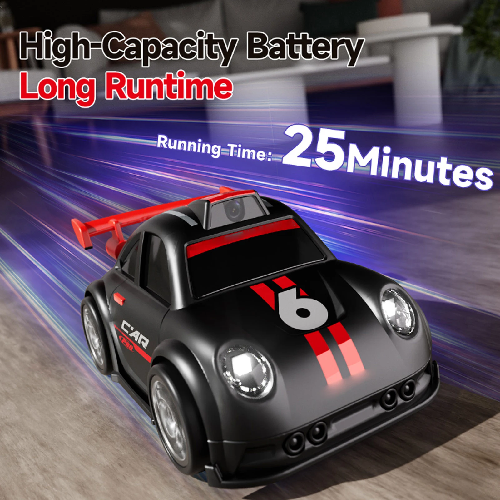 

Радиоуправляемая дрифт-машина с камерой 1080P, светом и музыкой, на пульте управления, с функцией интеллектуального отслеживания и режимом экстренного выхода