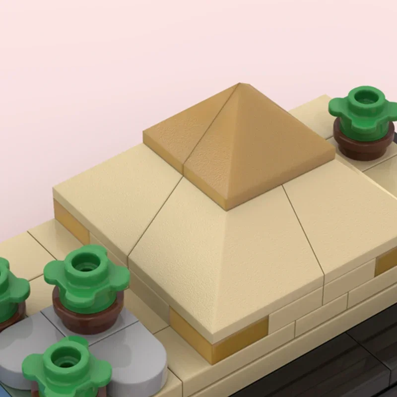 Klassieke Street View Model Moc Bouwstenen Oude Egyptische Steden Technologie Blokken Geschenken Kerst Speelgoed DIY Sets Montage