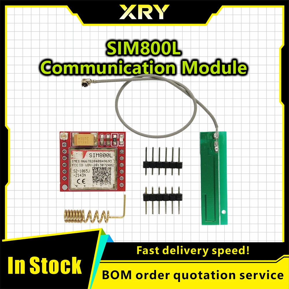 XRY El módulo SIM800L GPRS GSM mais pequeño, tarjeta Micro SIM, placa central, puerto serie TTL de cuatro bandas para arduino