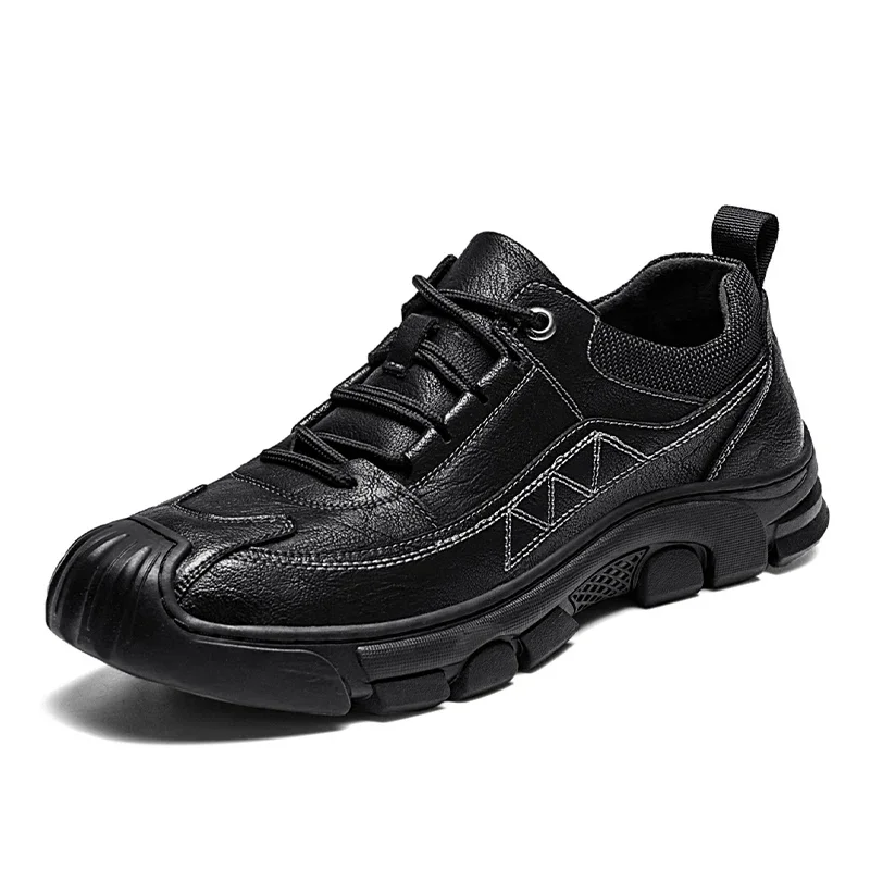 

Motorcycle Ankle Protective Shoes with Rubber Toe Reinforcement for Anti-Kick and Anti-Fall Design