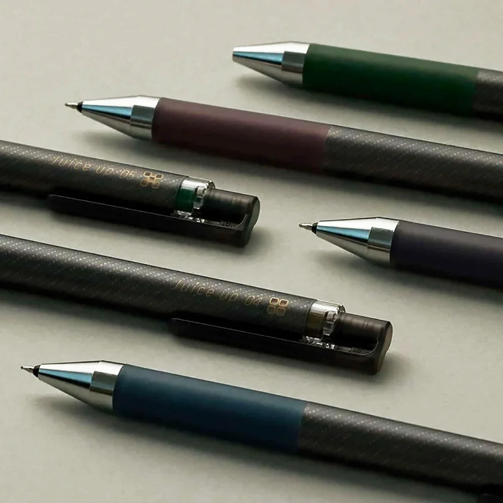 Japan Pilot Juice Up Gel Pen Limited Metallic Color Office Accessories 0.5/0.4mm Push-type Black Pen Stationery  School Supplies