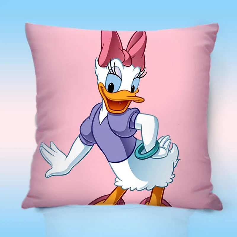 Disney Mickey Minnie Mouse Daisy Donald Duck Cushion Cover Sofa Decorative Pillow Cases Throw Pillow Case For Sofa Car