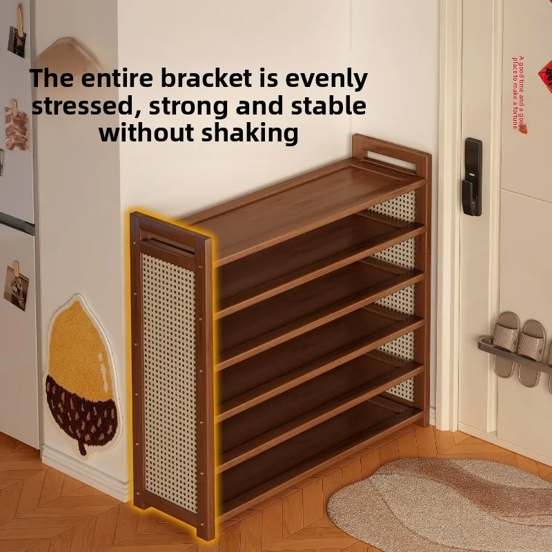 

Многофункциональная многоярусная полка для обуви, простой шкаф для обуви от пола до потолка, вместительная, пыленепроницаемая, для прихожей