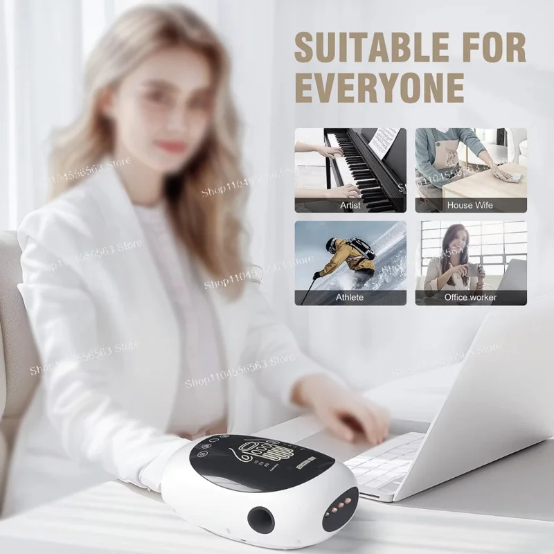Wireless Heated Massager for Carpal Tunnel and Hand Pain Relief with Acupressure Therapy