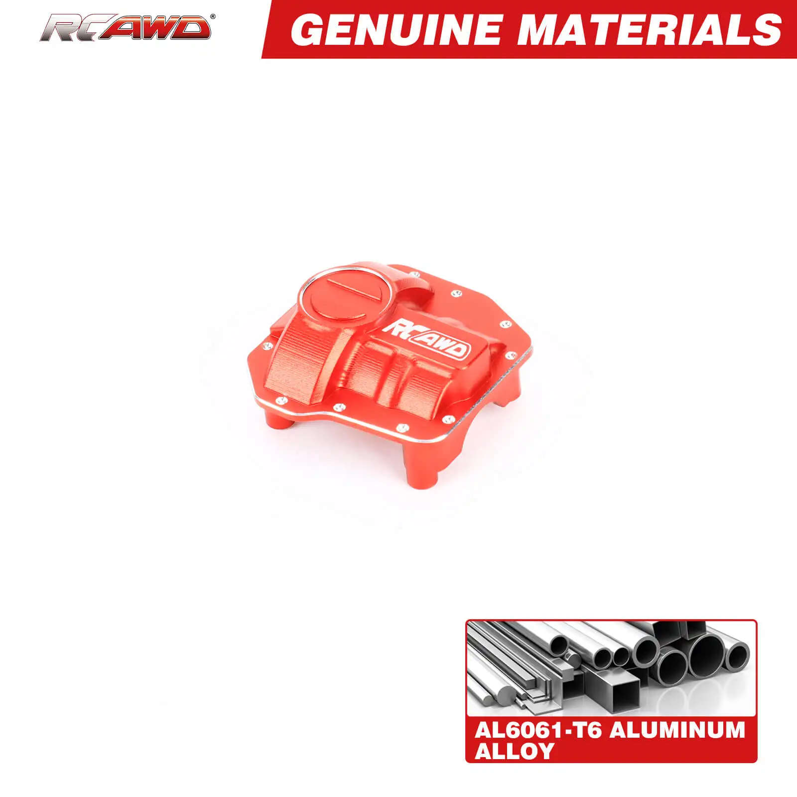 RCAWD Alloy AR45 Differential Cover for Axial SCX10 III 1/10 Upgrades Parts # AXI232026