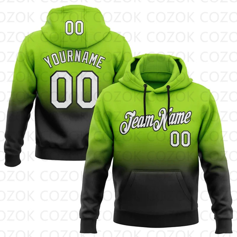 Customized Hoodie Black Color splicing Jersey 3D Printed  Unisex Pullovers Hoodie Casual Sweatshirts