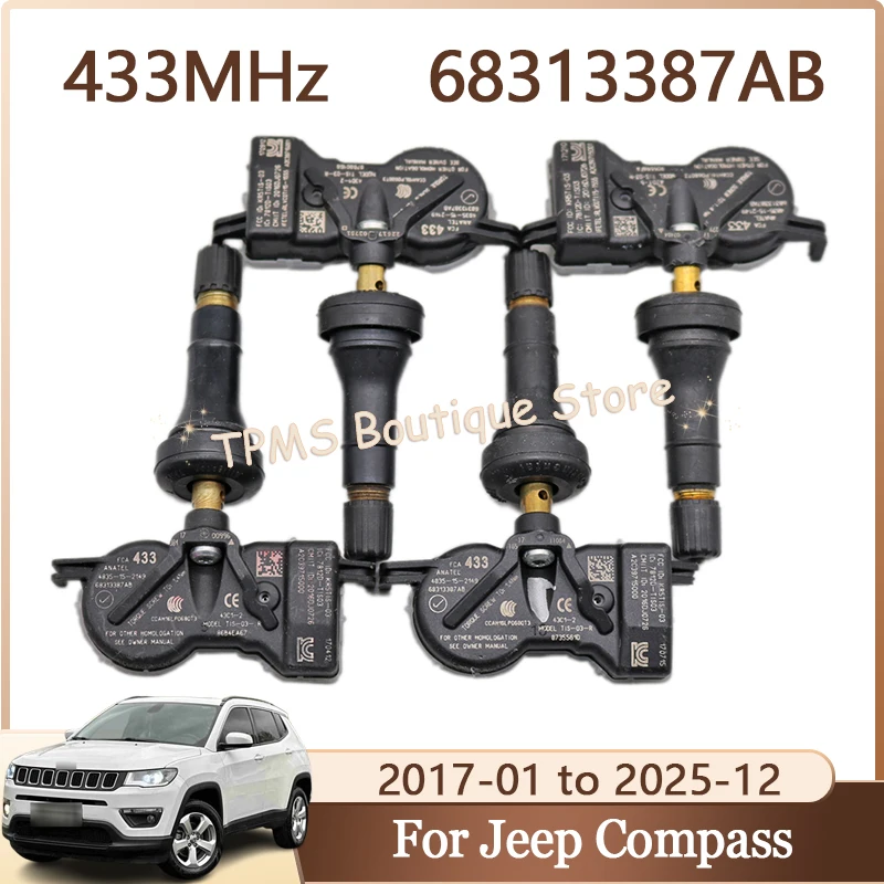 68313387ab-tpms-センサー-4-個セット-ジープ-コンパス-グランドチェロキー-レネゲード-クライスラー-パシフィカ-ダッジ-フィアット-500x-433mhz-タイヤ空気圧用