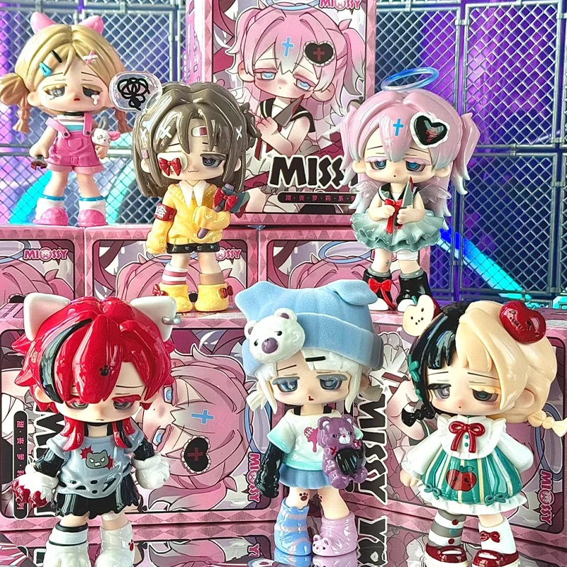 

Missy Sweet Mourning Lolita Series Blind Box Cute Cartoon Doll Model Trendy Play Surprise Blind Box Handmade Ornament Toy Gift