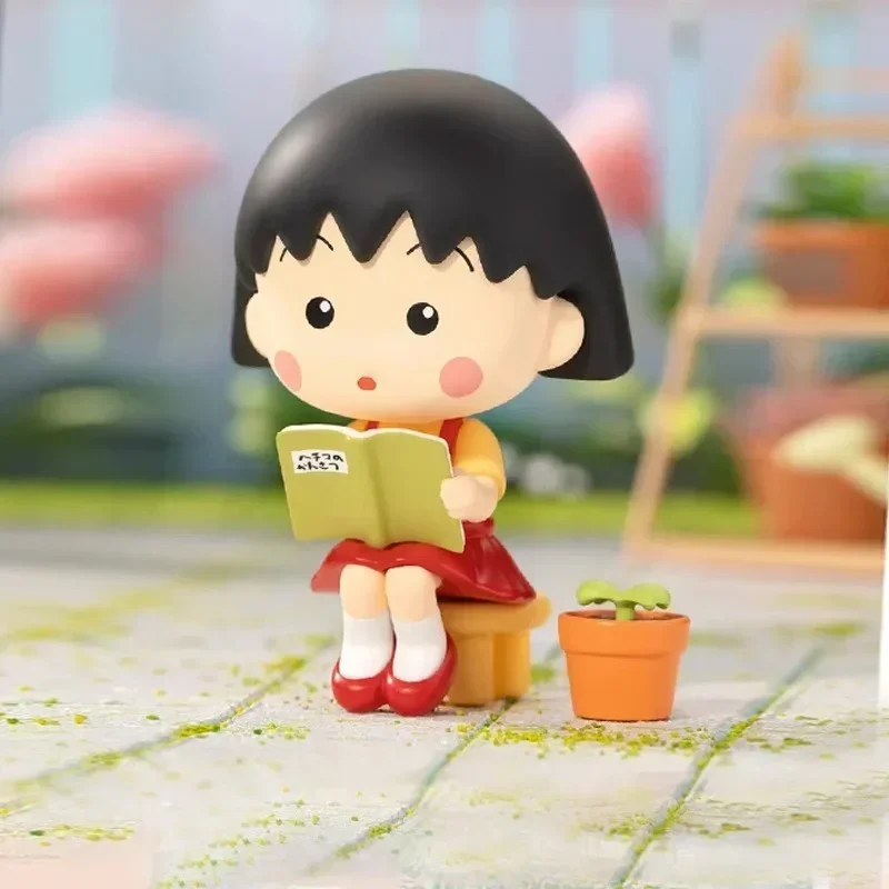 100-オリジナルちびまる子ちゃんの興味深い人生シリーズ本物のブラインドボックスおもちゃかわいいアニメアクションフィギュア-caixa-caja-サプライズ
