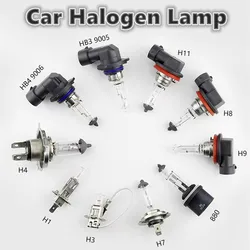 2PCS 9012 Car Halogen Bulb H1 H3 H4 H7 H11 9005 HB3 9006 HB4 55W 2300K Super Bright Auto Fog Lights Driving Lamp 12V