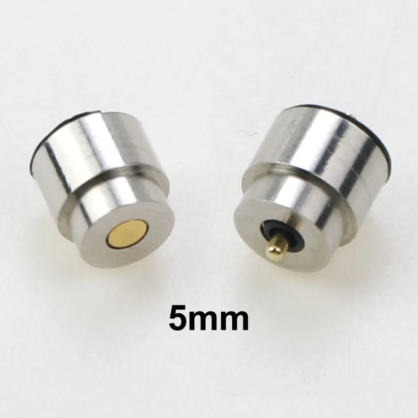 1 Paar runde 10A Hochstrom-Magnet-Saugfeder-Pogo-Pin-Steckverbinder, männlich und weiblich, DC-Stromlade-Magnetstecker – Detail 7