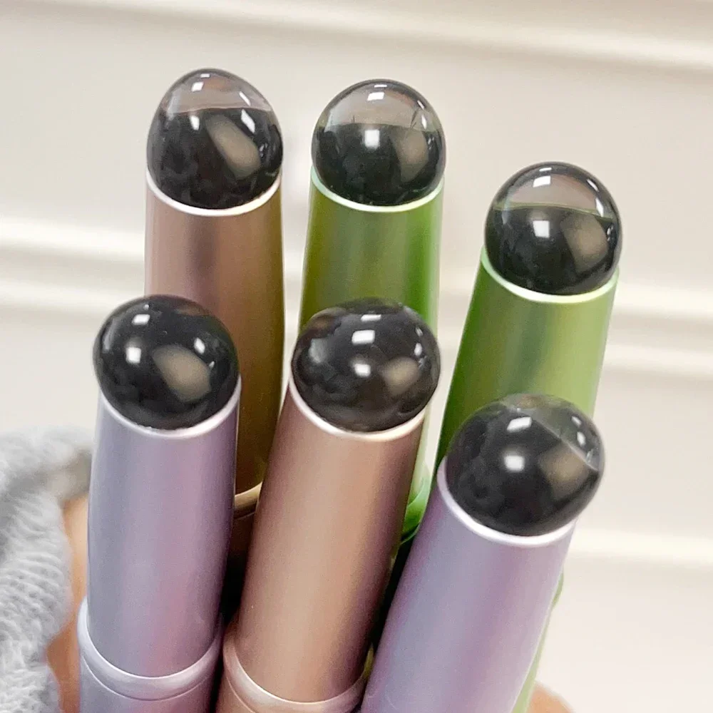 Pennello per labbra in silicone a doppia testa Pennello per correttore angolato Punta delle dita professionale Rossetto morbido Strumento per pennelli per trucco a testa tonda