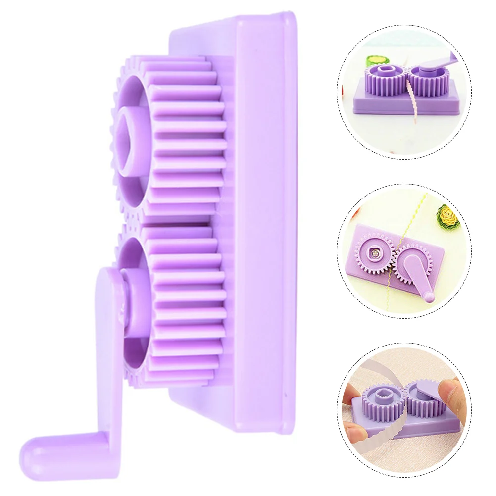 Hand Operated Quilling Crimper Paper Machine Tool DIY Supply Reel Strips Flower Plastic Curling