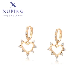 Xuping Jewelry New Arrival Fashion Ear Cuff Geometry Shape Vintage Gold Color Hoops Earrings for Women Schoolgirl Gift S00140967