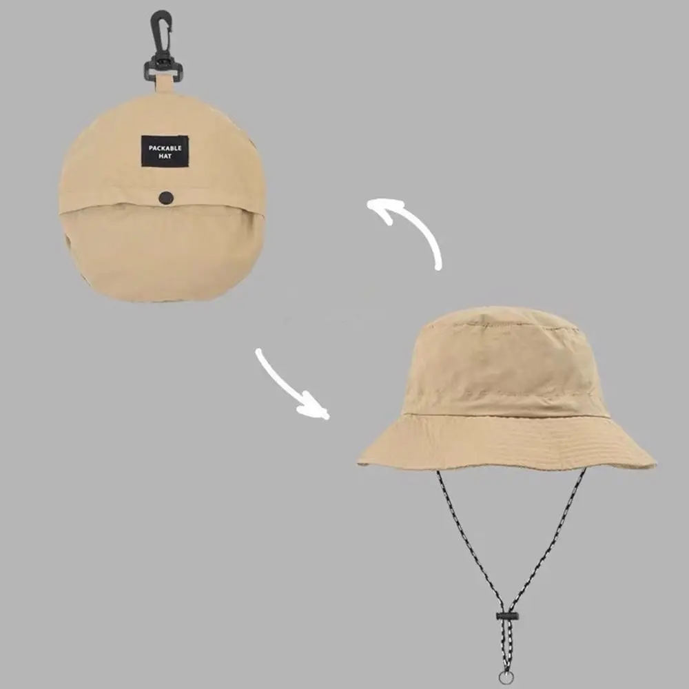 Imagen 6: Sombrero de Pesca Impermeable de Verano con Bolsa de Almacenamiento de Secado Rápido, Sombrero para el Sol Portátil con Protección Solar para Camping y Senderismo