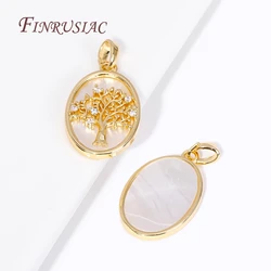 Wholesale Trendy 18K Gold Plated Heart/ Bear / Hamsa/ Flower / Tree of Life Pendants Charms For Necklace Making DIY Accessories