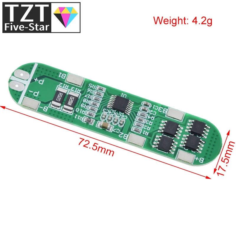 TZT 4S 14.8V 12A Li-ion Lithium Battery 18650 Charger Protection Board 16.8V