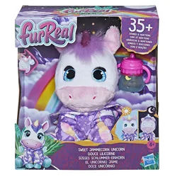 Original FurReal Sweet Jammiecorn Unicorn Interactive Plush Toy Light Up Toy with 30+ Sounds and Reactions Unicorn Soft Cute Toy