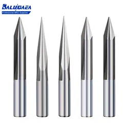 CNC Carving Bit 6mm Shank 15/20/25/30 Degrees V Shape End Mill CNC Router Bit 2 Flute Milling Cutter for Wood Engraving Bit