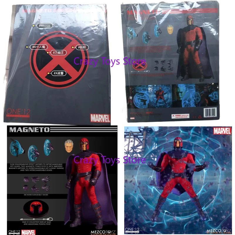 

In Stock Mezco Ant Magneto Comic Version Movable 1/12 Clothes Doll Doll Toy Collection Gift