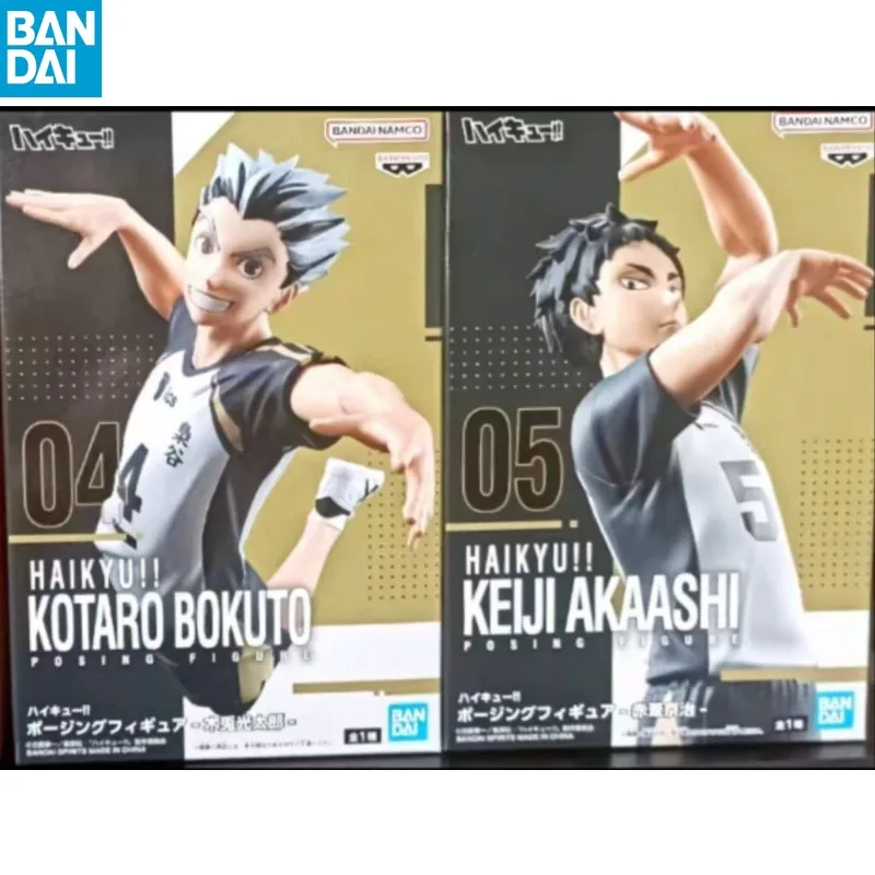 

In Stock Original BANPRESTO Haikyuu!! Posing Figure Keiji Akaashi Kotaro Bokuto Figure Anime Model Genuine Boxed Toy Decoration