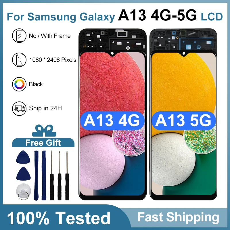 Wybór IPS do wyświetlacza LCD Samsung Galaxy A13 SM-A135F ekran dotykowy do Samsung Galaxy A13 5G SM-A136U części zamienne LCD