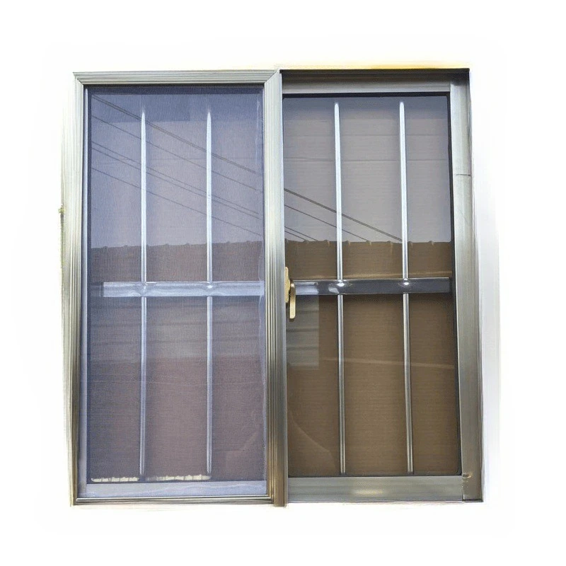 

Aluminum alloy window left and right sliding window mesh guardrail