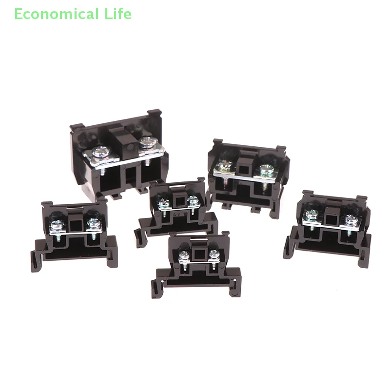 10pcs TBR-10A/20A/30A/45A/60A/100A Terminal Block Combination Rail Type 600V Single Chip Flame Retardant