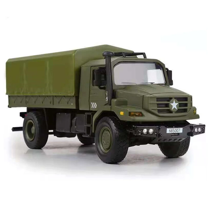 

Diecast Alloy 1:36 Scale Military Transport Trucks Car Model Adult Classic Nostalgia Collection Toy Souvenir Gift Static Display