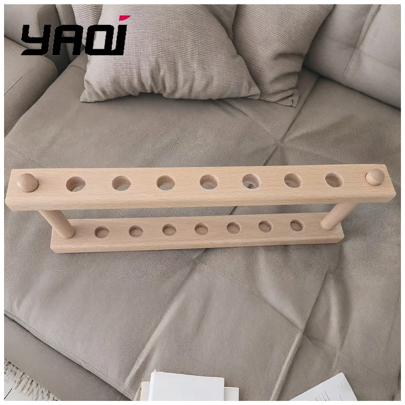 YAQI Toshevet Beech Wood Razor Stand for Safety Razors Men Shaving Products Mens Grooming Tools Best Gift
