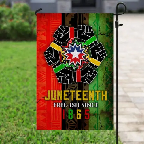 Juneteenth African Flag Garden Flag