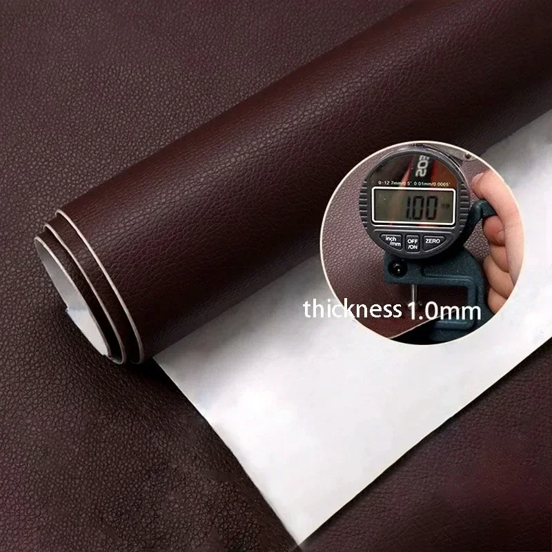 300x40cm Upgrade Thickened Self-adhesive Leather Repair High Viscosity Scratch-resistant Litchi Stria Leather for Sofa Car Seat