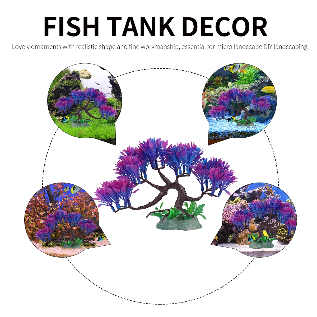 

Realistic Artificial Aquarium Grass Decorations Plastic Resin naments Fish Tank L scaping Underwater Supplies