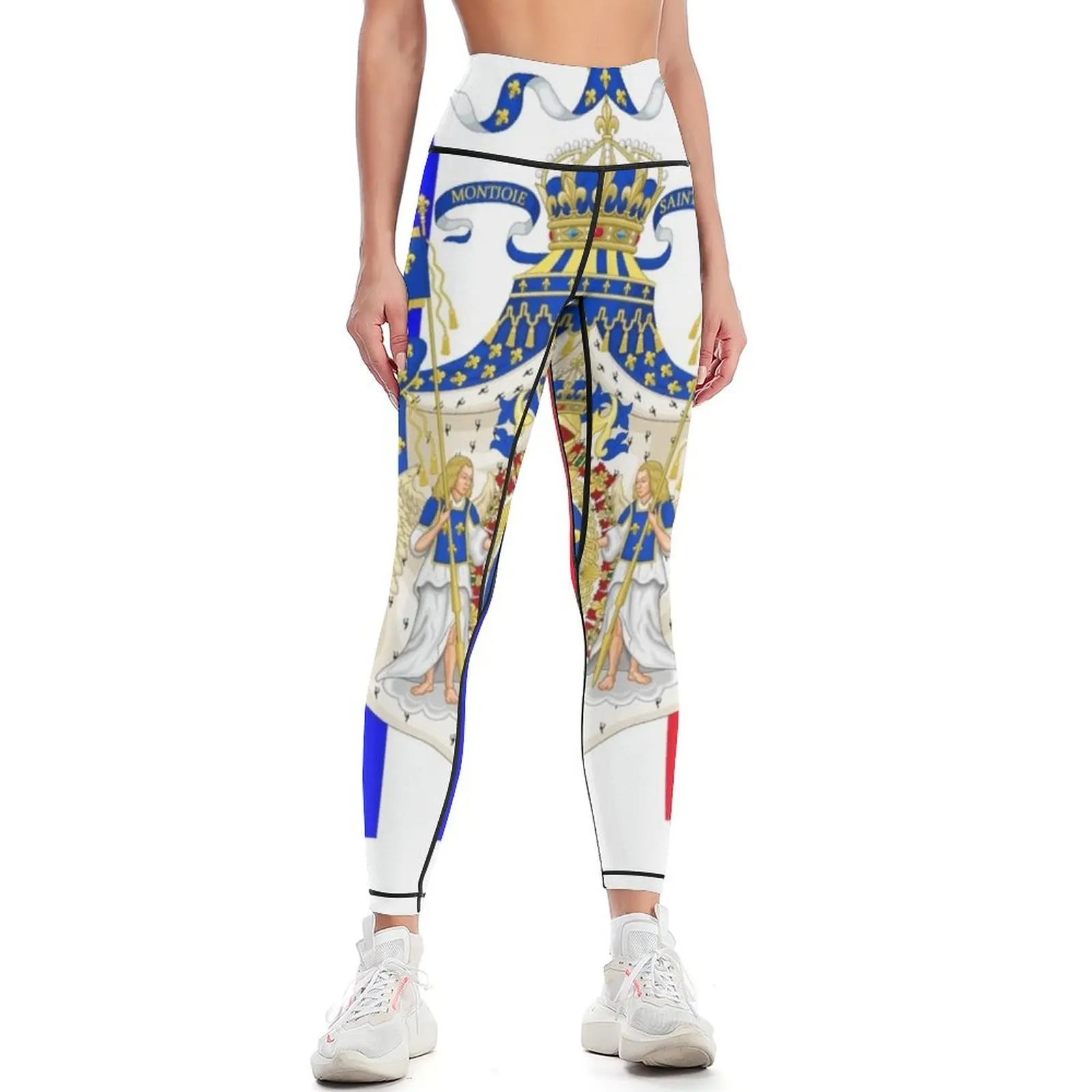 

French emblem flag Leggings joggers for for physical Womens Leggings