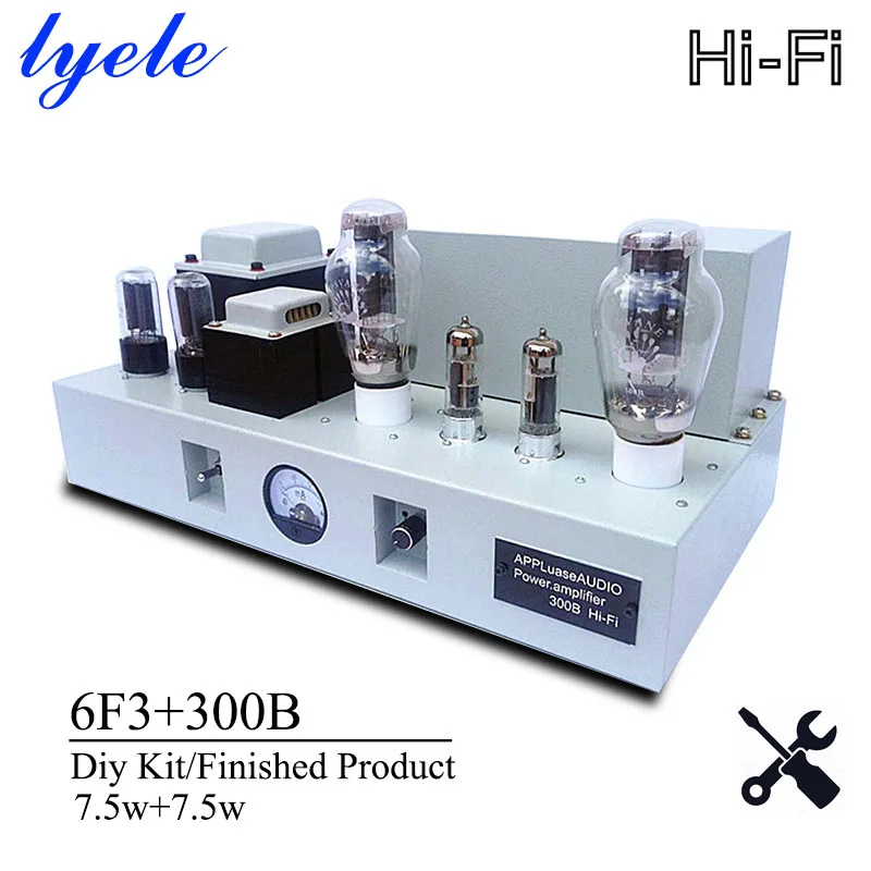 

Lyele Audio 300b Tube Amplifier 6f3 300b DIY Kit Hifi Power Amp Class A Audio High Power 7.5W*2 Single Ended Vacuum Amplifier