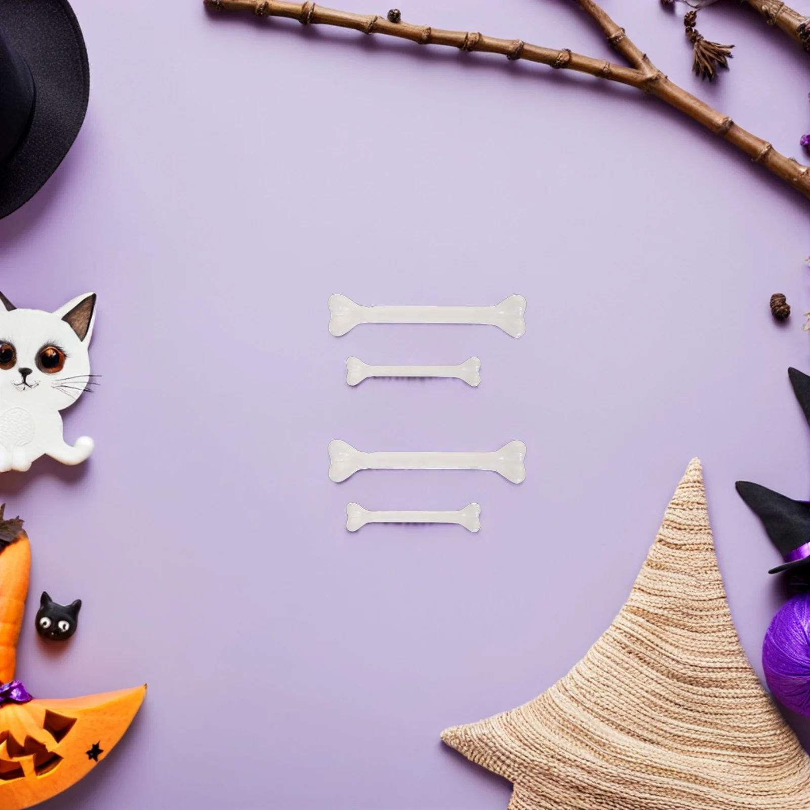 

36Pcs Plastic Bone Decor Kit - Mini Simulated Human Skeletons for Halloween DIY Craft Haunted Decor Reusable Spooky Bone