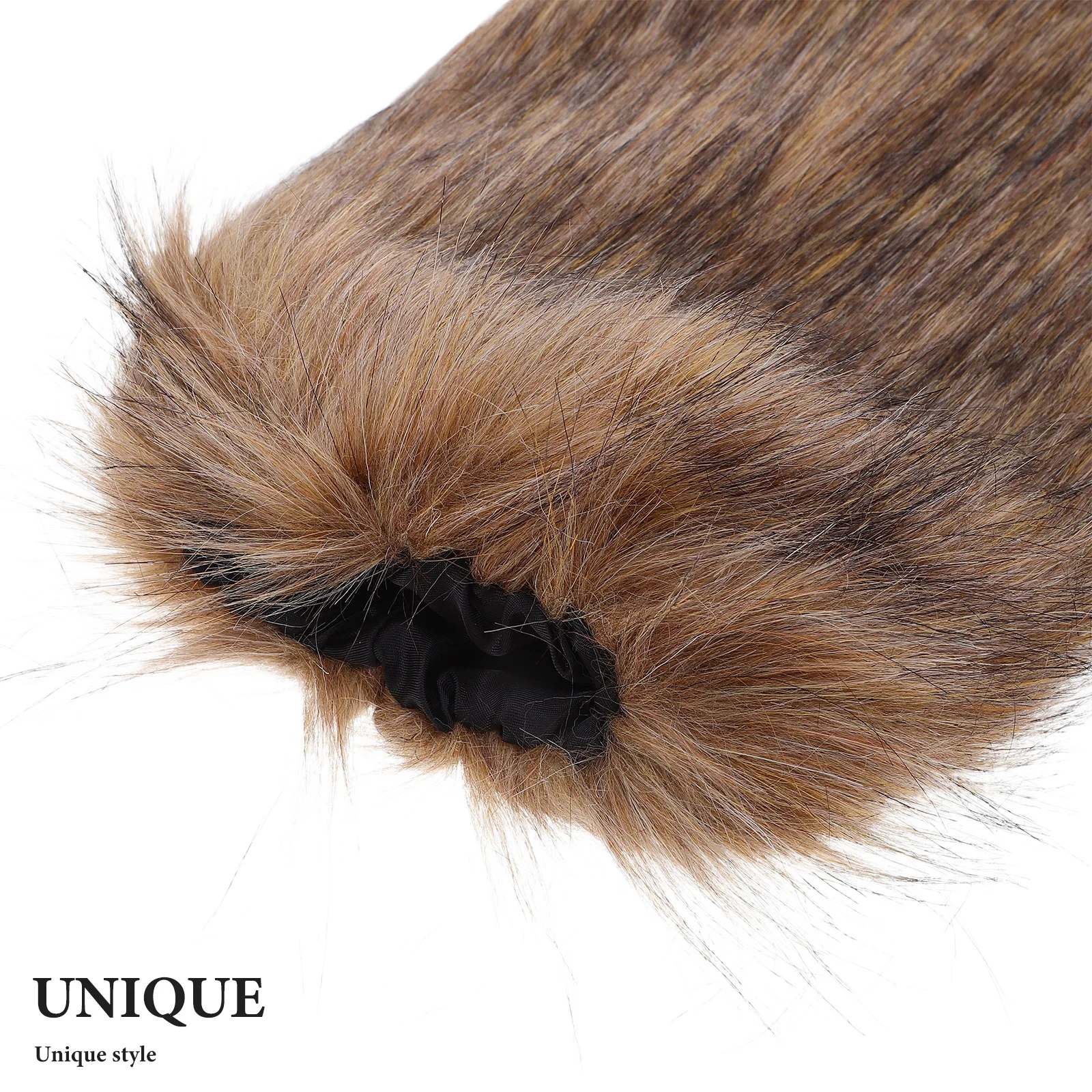 1 Pair Faux Viking Leg Warmers Boot Covers For Women Men Halloween Cosplay Winter Party Costume Accessories - Furry Leg