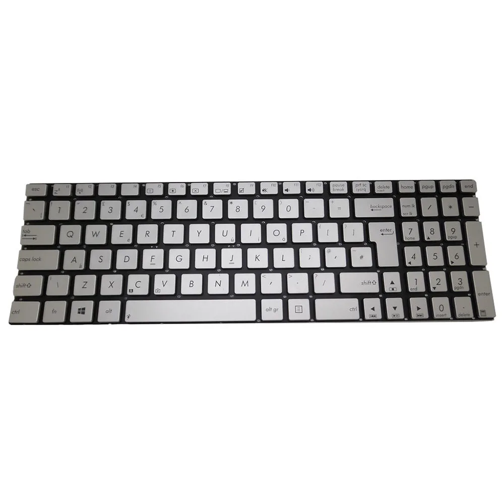 Laptop Keyboard For ASUS Q550JA Q550JK Q550JV Q550JX Q550LF Silver UK Without Frame\Black JP Without Frame With Backlit