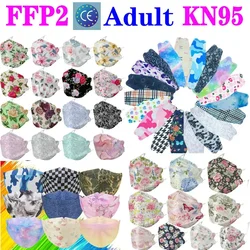 KN95 FFP2 CE 60Unique Print Beauty Wholesale Fish Mask Mascarilla Protective Respirator Dustproof Anti-Fog Adult Colored Masques