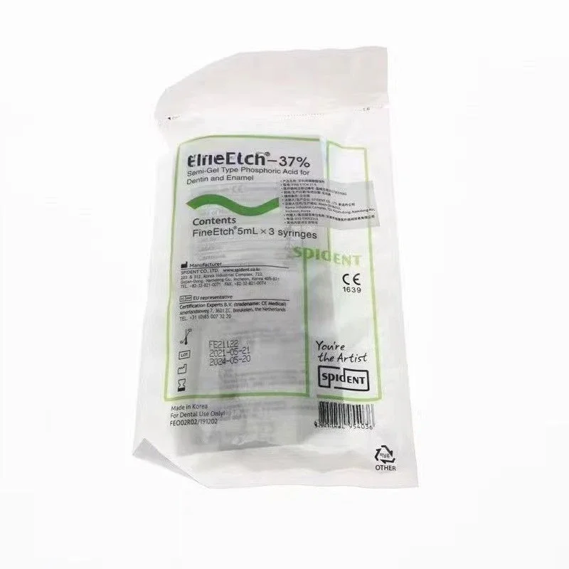 5ml/3pcs Dental Etchant Dentistry Special 37%Phosphate Gel Treatment Cleaner High Viscosity Oral Restorative Medical Care Tools