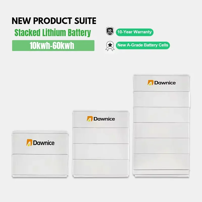 Dawnice lifepo4 lithium solar battery pack with smart bms built in 20kWh 30kwh 40kwh LiFePO4 lithium battery pack