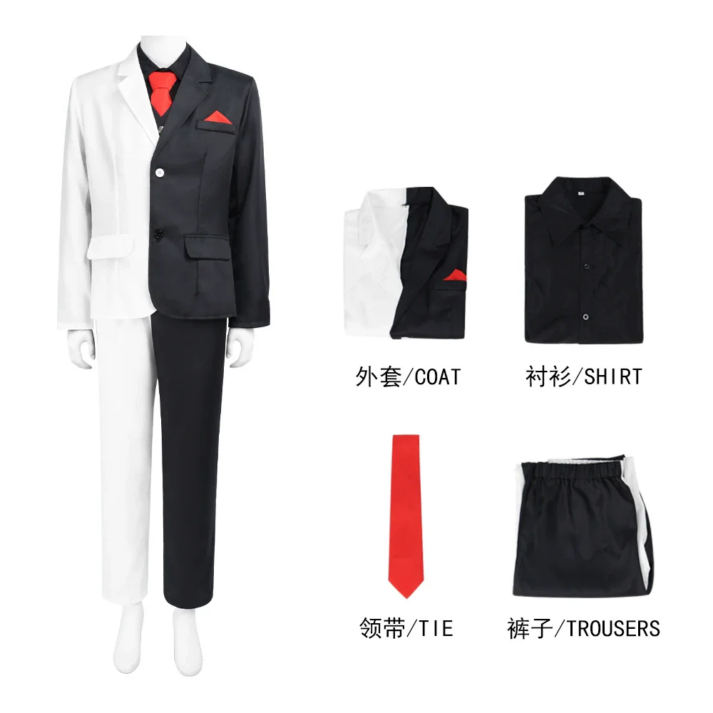 

Фильм Человек с двумя лицами Cos Harvey Apollo Dent Косплей Костюм Экипировка Униформа Черно-белые костюмы Хэллоуин Карнавальный маскировочный костюм