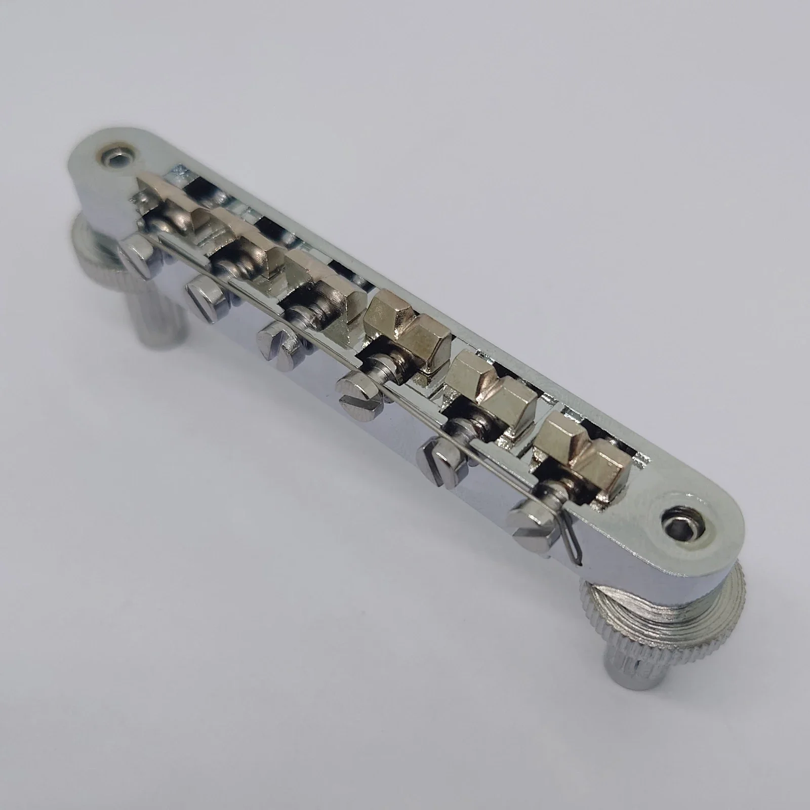 Guitar Fixed Saddle Bridge Tailpiece Set with ABR-1 Style Tune-O-Matic Bridge Chrome for ABR LP SG EPi Electric guitars