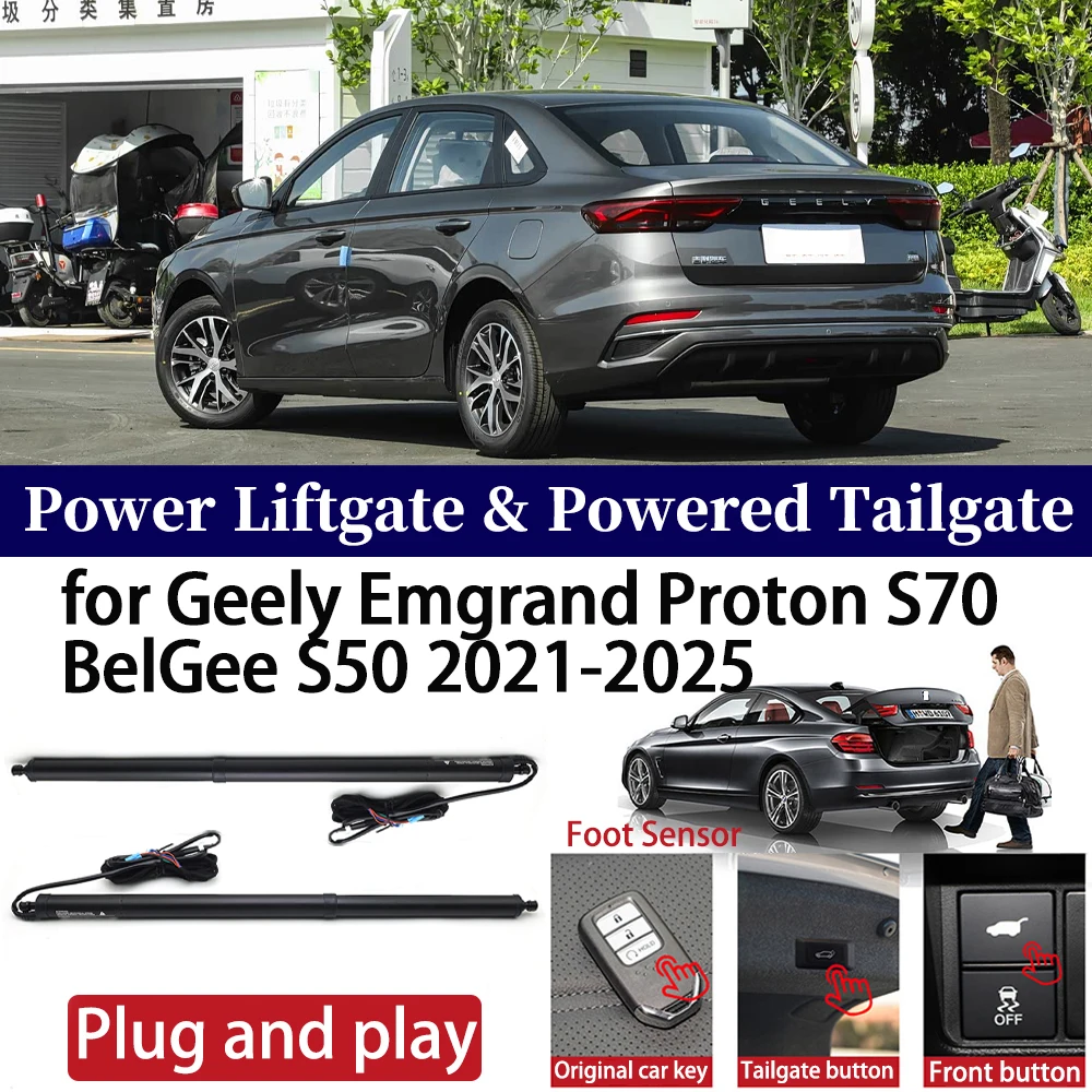 

for Geely Emgrand Proton S70 BelGee S50 2021-2025 Car Auto Power Electric Tailgate Liftgate Trunk Closer System Boot Lift Motor
