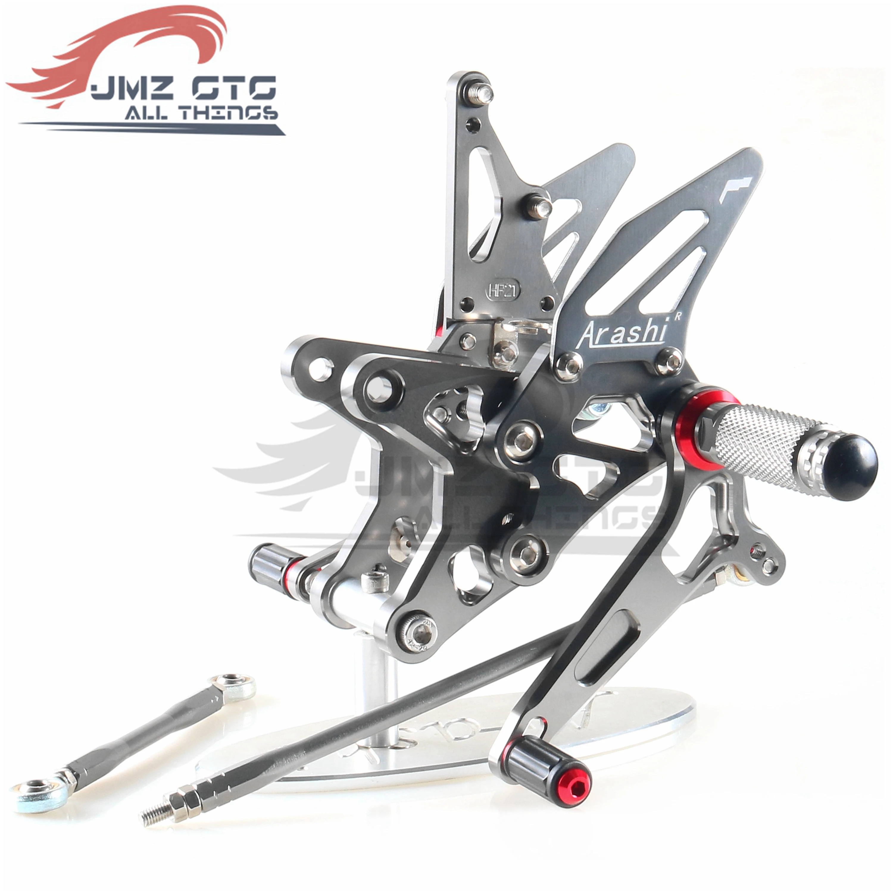 Motorcycle CNC Adjustable Rear Set Rearsets Footrest Foot Rest For KAWASAKI ZX6R 2009 10 11 12 13 14 15 16 17 18 19 20 2021