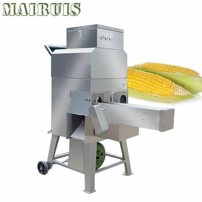 400-600Kg/Electric Chain Type Sweet Rice Thresher/Automatic Corn Husker/Fresh Corn Sheller