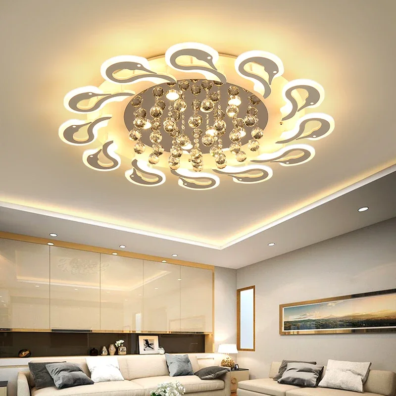 

LED ceiling light fixture with remote controller modern chandelier ceiling lamp for living room luminarias for ceiling