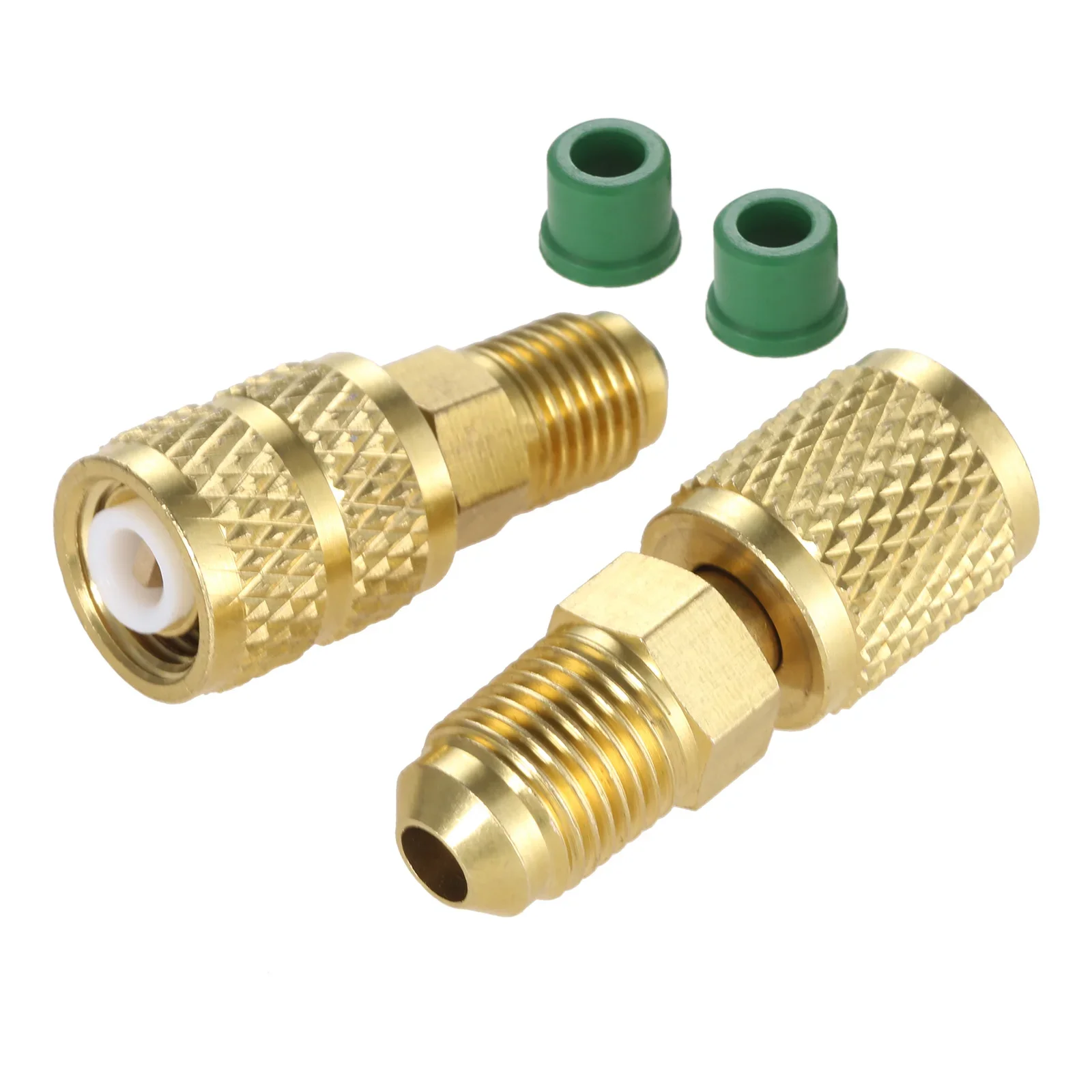 

R410A Мини-сплит-система переменного тока 5/16 SAE «мама» на 1/4 SAE «папа» Быстроразъемные соединения для вакуумного сервисного порта, переходник R12 «мама» на 5/16 «папа»