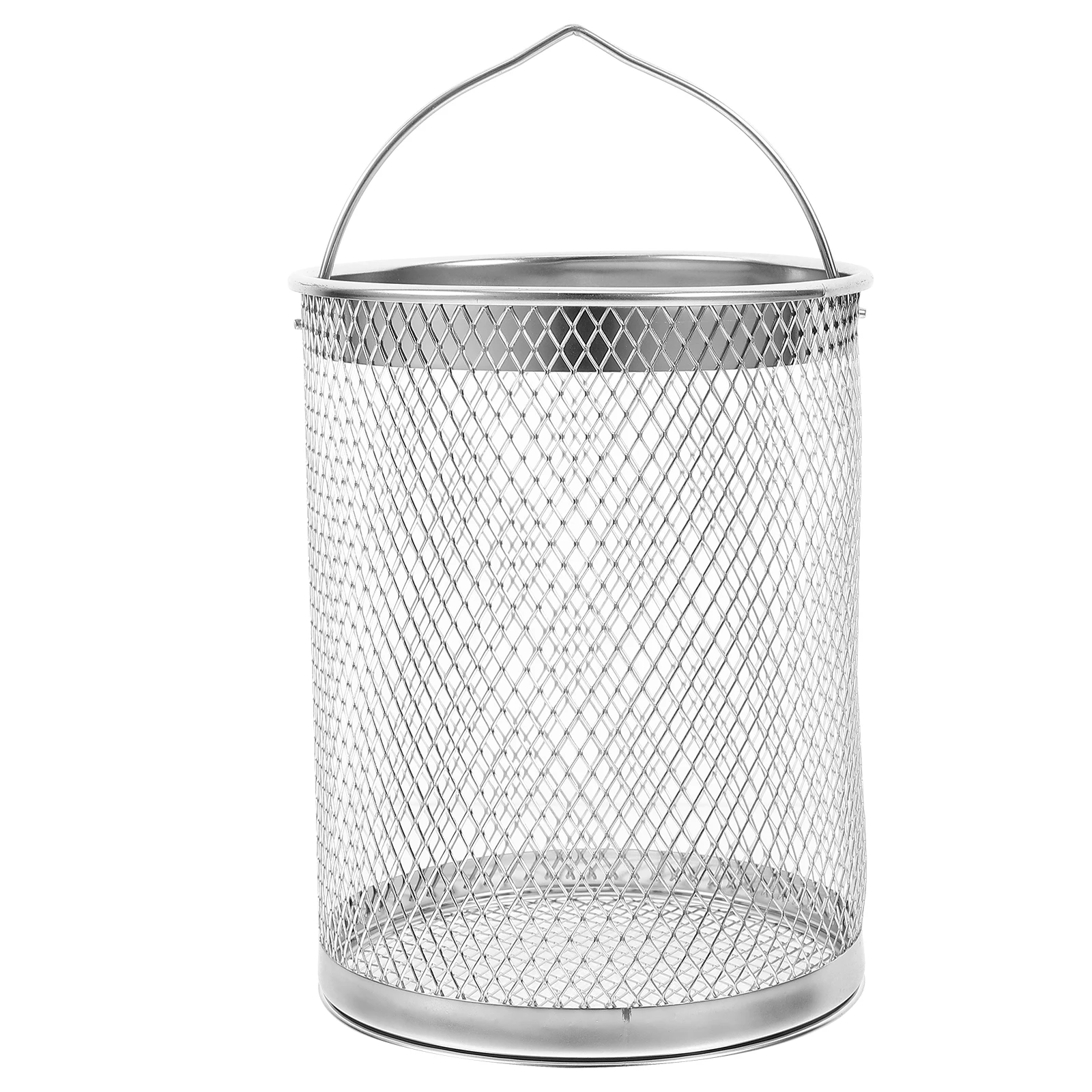 

Stainless Steel Oil Filter Mesh Basket Fryer Pot Strainer Deep Fryer Oil Filter Grease Jar Strainer Kitchen Bar Accessories Wear